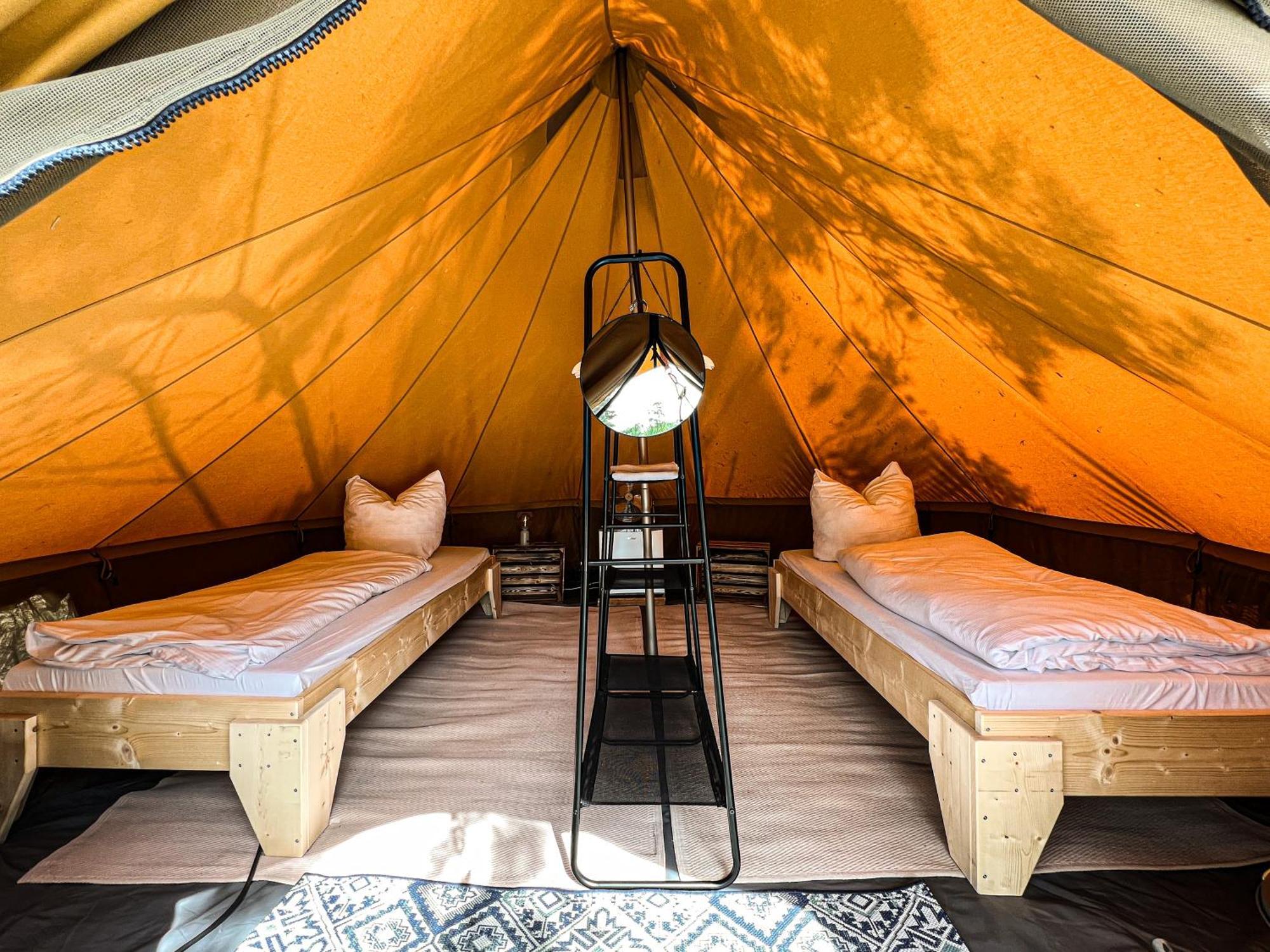 Raus Und Gut Glamping Am Graebendorfer See Drebkau Ngoại thất bức ảnh